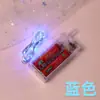 Cadena de luces LED de dos cajas de baterías transfronterizas, lámpara de alambre de cobre luminoso, cadena de luces de bola de onda, decoración especial para vacaciones de Navidad, estrella