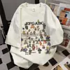 Camiseta Estampada Divertida de Manga Curta Estilo College Verão 2025 para Mulheres, Estilo Casual Preguiçoso, Versátil Gola Redonda Top para Trabalho Ins