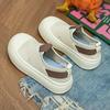 2023 Verano Nuevo Casual Combinable Transpirable Tejido Volador Slip-on Zapatos Blancos de Mujer Nicho Original Zapatos de Lona para Niños
