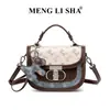 Bolso de Hombro Cruzado para Mujer con Estampado Retro de Nicho, Versátil para el Trabajo, Gran Capacidad, Bolso tipo Silla de Montar de Mano, Nuevo para la Primavera de 2026