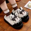(Estrictamente seleccionado) Pantuflas de Algodón Otoño e Invierno Dibujos Animados Hogar Pantuflas Padre-Hijo Interior Antideslizante Zapatos de Algodón para Niñas Pantuflas de Algodón para Niños Grandes