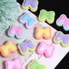Lazo de Colores Caramelo Contrastantes de Doble Cara Agujero Recto Cuentas Sueltas Cadena para Teléfono Llavero Cadena para Bolso Accesorios de Joyería para DIY