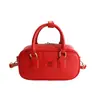 Bolsa de Mão Elegante e Simples para Mulheres, Nova Tendência Inverno 2025 Texturizada Versátil Bolsa Bowling de Ombro Transversal