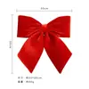 Adornos para Árbol de Navidad con Lazo Rojo Plisado, Decoraciones de Escena de Boda con Lazo, Decoraciones de Tienda con Lazo, Lazo