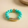 Pulsera Elástica de Bolas Redondas de Acrílico Dopamina Europea y Americana, Pulsera Vintage Personalizada Transfronteriza, Accesorio de Mano de Gama Alta de Nicho