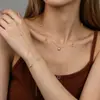Conjunto de colar e pulseira com tema oceânico, concha, estrela-do-mar, pérola, best-seller transfronteiriço, joias de prata da moda, únicas, versáteis, atacado