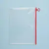 Bolsa Transparente Deslustrada con Cierre, Bolsa Impermeable de PVC para Documentos, Bolsa con Cierre para Billetes, Bolsa de Almacenamiento de Datos, Especial para Exámenes de Estudiantes