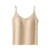Chaleco Térmico Invisible Sin Costuras para Mujer con Almohadillas de Sujetador Integradas, Camisola Ropa Interior, Capa Base Adelgazante, No Necesita Sujetador