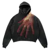 2026 Transfronterizo Amazon Aliexpress para Hombre Nuevo Estilo Otoño Estampado de Araña en Palma Sudadera Moderna y Versátil