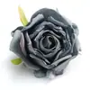 Flores de Rosa Artificiales para Decoración de Boda, Cabezas de Rosa con Borde Quemado, Flores Falsas, Materiales para Manualidades, Flores Artificiales Realistas de Alta Gama