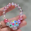 Nuevo Pulsera de Unicornio para Niños, Niñas Pequeñas, Lindos Dibujos Animados con Cuentas de Cristal, Joyería para la Mano, Pequeños Regalos