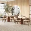 Juegos de Sofás Personalizados para Espacios Comerciales con Maceteros, Cabinas de Madera Maciza, Mesas de Sofá y Sillas para Tiendas de Té de Leche, Cafeterías y Restaurantes