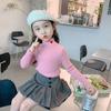 [Listo para envío] Camiseta básica de punto para niña Otoño e Invierno 2025 Ropa nueva para niños Ropa de invierno moderna para bebé niña