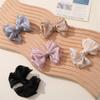 Nueva Moda China de Alta Gama Doble Capa Lazo Pinza de Agarre Accesorios para el Cabello Temperamento Francés Super Hada Accesorios para Horquillas