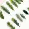 Comercio Exterior de Amazon Navidad 12cm Rama de Aguja de Pino Mini Simulación Adorno de Árbol de Navidad Artificial Hecho a Mano Al por Mayor