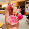 Bolsa de Regalo Pequeña Llavero Colgante Lindo Colgante de Campana Llavero Inspirador con Texto para Estudiantes Flor de Acrílico