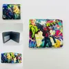 Periférico de Anime I Actualicé la Cartera Corta Solo Monstruo No. Billetera Monedero Plegable a la Mitad de Cuero PU con Estampado de 8 Colores