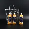 Bolsas de Sacola de Plástico PVC em Estoque para Doces de Casamento, Flores e Sacolas de Presente, Sacolas Transparentes para Embalagem de Presente com Logo Personalizável