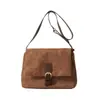 Bolsa Retro Escarchada de Invierno para Mujer 2025 Nueva Bolsa Versátil de Gama Alta para Viajar Bolso de Moda Nicho de Hombro Único Cruzado
