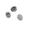 Plata pura S999 plata dura 3D envejecida cuentas de Buda tridimensionales cuentas diy accesorios de joyería al por mayor T0895