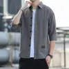 Camisa de Manga Larga Casual de Moda para Hombre Estilo Holgado de Verano Ropa de Trabajo para Hombre Moderna Holgada Versátil