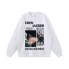 Marca Nacional Original Estampado de Animación de Dibujos Animados para Pareja Lavado al Agua Camiseta de Manga Corta para Hombre y Mujer Oversize Hip-hop Camiseta de Media Manga