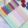 Cera para Sellar 66 Colores Barras de Cera Patrón Iris Cera para Sellar Ecológica Estampilla Perlada Diario Barras de Cera Cuadradas Venta al por Mayor
