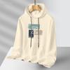 [Novedad de otoño] Chaqueta de marca de moda para hombre 2024, nueva chaqueta con capucha estampada retro gruesa de otoño e invierno.