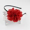 Amazon Estilo Coreano Fofo Doce Coringa Princesa Ventilador Chiffon Flor Aro de Cabelo Feminino Joia Infantil Faixa de Cabeça Atacado