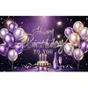 Bestseller transfronterizo: Nuevo fondo de cumpleaños 2027, pancarta negra y dorada, para fiestas, reuniones familiares y decoraciones fotográficas
