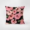 Almohada Rectangular de Ante Floral Silencioso Nórdico para Coche, Sofá, Sala de Estar, Habitación Modelo Funda de Cojín de Cintura de Ante Cojín
