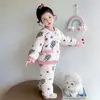 Enterizo de Franela de Invierno para Niñas, Pijama Grueso Acolchado, Ropa para Casa, Saco de Dormir Antipatadas de Coral Fleece para Bebé