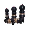 Accesorios de Calabaza de Vino de Material Vintage con Boquilla Incrustada, Sellos Vibrantes para Ventilación de Agua y Vino, Tapón Antifugas de Cobre y Melamina, Madera Maciza Perforada