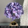 Boda sola grande roto jade hortensia flor artificial 90 piezas morado decoración de boda fila de flores de camino arreglo floral de fondo