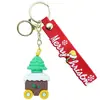 Chaveiro de Boneca de Natal Transfronteiriço Feito de Material Plástico Macio, Pingente de Bolsa Estilo Europeu e Americano, Inclui um Pequeno Pingente da Moda de Presente
