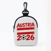 2026 Copa do Mundo de Futebol Transfronteiriça Bandeira Nacional Fone de Ouvido com Fio Bolsa de Armazenamento Bolsa de Transporte Portátil Porta-Cartões Porta-Moedas