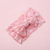 Venda Quente Europeia e Americana Faixa de Cabelo de Nylon com Laço Jacquard Tesouro de Bebê Faixa Larga Estampada 360 Sem Costura Faixa de Cabelo Infantil