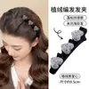 Grampo de Cabelo Lateral Trançado Outono e Inverno para Mulheres 2025 Novo Elegante Artefato de Acabamento para Cabelos Quebrados Franja da Testa Grampo de Cabelo Grampo de Cabelo Acessório de Cabeça