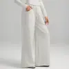 Pantalones Deportivos Térmicos Cálidos de Ajuste Holgado para Otoño e Invierno con Bolsillos, Cintura Alta Pierna Ancha Casual Versátil 62343