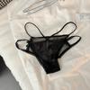Roupas Íntimas Sexy de Renda para Meninas Sedutoras e Sem Forma Cintura Baixa Tira Cruzada Recorte Calcinhas Femininas Seção Fina