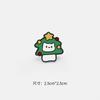 Broche navideño insignia decorativa femenina pin de Papá Noel japonés lindo ins accesorios personalizados de moda Mini joyería