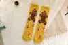 Calcetines de otoño e invierno para mujer hasta la pantorrilla que no sueltan pelusa, calcetines navideños de dibujos animados de forro polar coral, calcetines de casa gruesos y cálidos para el suelo para mujer
