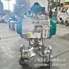Válvula de Bola Cerámica Neumática de Tres Vías Q645Tc-10P Dn40 Válvula de Bola de Tres Vías Tipo T Válvula Desviadora de Dirección Reversible