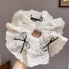 Estilo Ballet Punto Floral Lazo de Encaje Pesado Encaje Estilo Coreano Lazo para el Cabello de Intestino Grueso Lindo Cremoso Dulce Niña Lazo para el Cabello