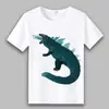 Verano 2023 Godzilla 2 Rey de los Monstruos Camiseta Secundaria de Anime de Manga Corta Ropa de Clase de Manga Corta para Estudiantes