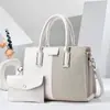 Bolsos de mano: Set de dos piezas lujoso, moderno y de alta gama, bolso de mano de PU, nuevo bolso de hombro versátil para mujer 2026
