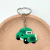 Novo Chaveiro de Carro Transfronteiriço Pingente de Bolsa Fofo Chaveiro Logo Pronto Desenho Animado PVC Borracha Macia Joia