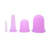 Dispositivo de ventosaterapia de silicone transfronteiriço marca própria, copo absorvente de umidade de grau alimentício, conjunto de ventosaterapia para beleza facial e cuidados com a saúde, copo de massagem
