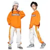 Ropa de porrista para niños, traje de moda hip hop para niños, ropa deportiva de otoño para estudiantes de primaria, ropa para clase grupal