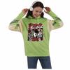Sudadera con capucha de pareja con forro polar Berserk, leyenda del viento de la espada, sudadera con capucha transfronteriza con costuras en la capucha, suéter con capucha de anime